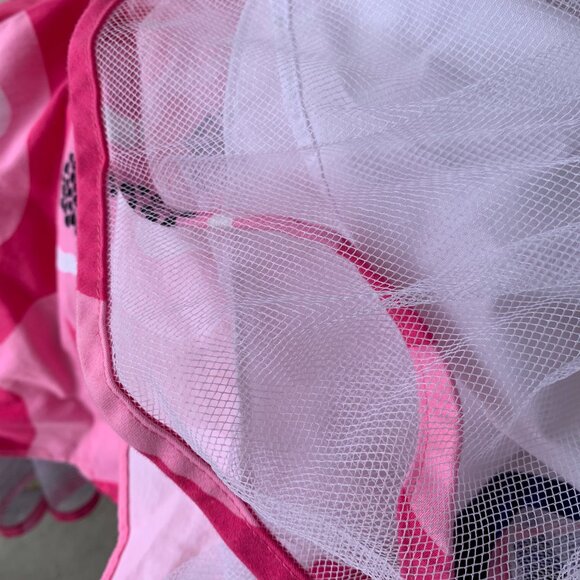 RARE EDITIONS PINK FULL SKIRT HALTER DRESS Y2K BARBIE WITH UNDERSKIRT SIZE 12 - Picture 8 of 10